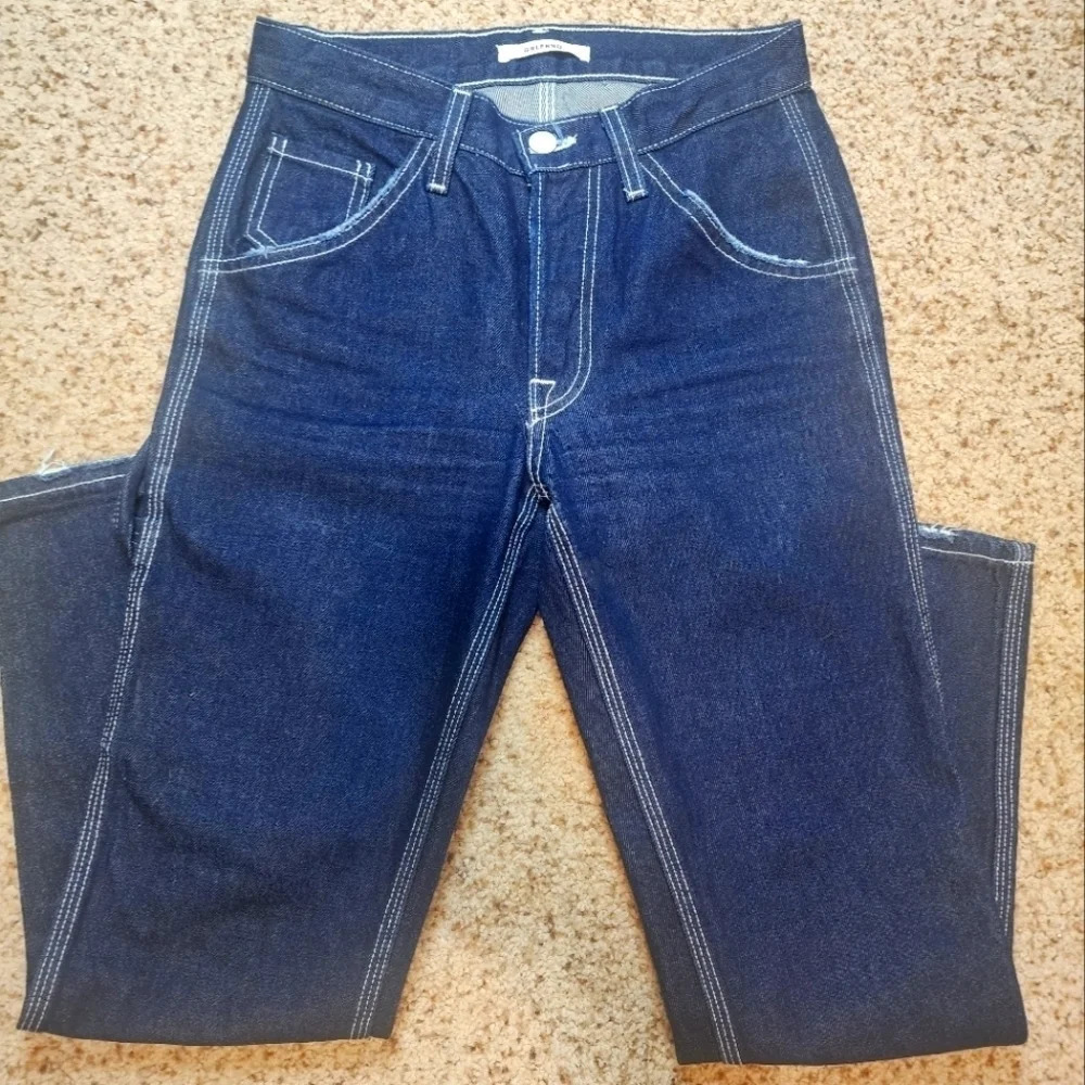 GRLFRND Janice Cargo High Rise Carpenter Straight Leg Jeans